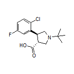 (3R,4S)-1-(tert-Butyl)-4-(2-chloro-5-fluorophenyl)pyrrolidine-3-carboxylic Acid