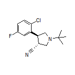 (3R,4S)-1-(tert-Butyl)-4-(2-chloro-5-fluorophenyl)pyrrolidine-3-carbonitrile