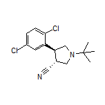 (3R,4S)-1-(tert-Butyl)-4-(2,5-dichlorophenyl)pyrrolidine-3-carbonitrile