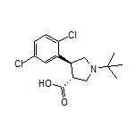 (3R,4S)-1-(tert-Butyl)-4-(2,5-dichlorophenyl)pyrrolidine-3-carboxylic Acid