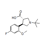 (3S,4R)-1-(tert-Butyl)-4-(4-fluoro-2-methoxyphenyl)pyrrolidine-3-carboxylic Acid