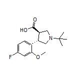 (3R,4S)-1-(tert-Butyl)-4-(4-fluoro-2-methoxyphenyl)pyrrolidine-3-carboxylic Acid