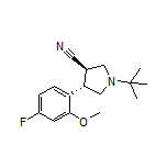 (3R,4S)-1-(tert-Butyl)-4-(4-fluoro-2-methoxyphenyl)pyrrolidine-3-carbonitrile