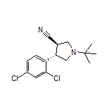 (3R,4S)-1-(tert-Butyl)-4-(2,4-dichlorophenyl)pyrrolidine-3-carbonitrile