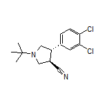 (3R,4S)-1-(tert-Butyl)-4-(3,4-dichlorophenyl)pyrrolidine-3-carbonitrile