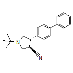 (3R,4S)-4-(4-Biphenylyl)-1-(tert-butyl)pyrrolidine-3-carbonitrile