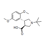 (3S,4R)-1-(tert-Butyl)-4-(2,5-dimethoxyphenyl)pyrrolidine-3-carboxylic Acid