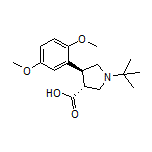 (3R,4S)-1-(tert-Butyl)-4-(2,5-dimethoxyphenyl)pyrrolidine-3-carboxylic Acid