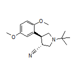 (3R,4S)-1-(tert-Butyl)-4-(2,5-dimethoxyphenyl)pyrrolidine-3-carbonitrile