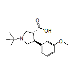 (3R,4S)-1-(tert-Butyl)-4-(3-methoxyphenyl)pyrrolidine-3-carboxylic Acid