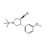 (3S,4R)-1-(tert-Butyl)-4-(3-methoxyphenyl)pyrrolidine-3-carbonitrile