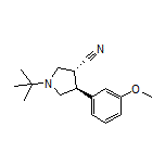 (3R,4S)-1-(tert-Butyl)-4-(3-methoxyphenyl)pyrrolidine-3-carbonitrile