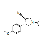 (3R,4S)-1-(tert-Butyl)-4-(4-methoxyphenyl)pyrrolidine-3-carbonitrile