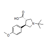 (3S,4R)-1-(tert-Butyl)-4-(4-methoxyphenyl)pyrrolidine-3-carboxylic Acid