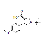 (3R,4S)-1-(tert-Butyl)-4-(4-methoxyphenyl)pyrrolidine-3-carboxylic Acid