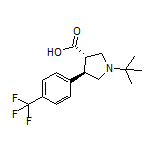 (3S,4R)-1-(tert-Butyl)-4-[4-(trifluoromethyl)phenyl]pyrrolidine-3-carboxylic Acid