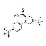 (3R,4S)-1-(tert-Butyl)-4-[4-(trifluoromethyl)phenyl]pyrrolidine-3-carboxylic Acid