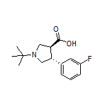 (3S,4R)-1-(tert-Butyl)-4-(3-fluorophenyl)pyrrolidine-3-carboxylic Acid