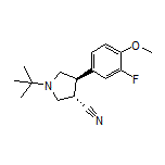 (3S,4R)-1-(tert-Butyl)-4-(3-fluoro-4-methoxyphenyl)pyrrolidine-3-carbonitrile