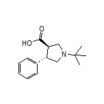 (3R,4S)-1-(tert-Butyl)-4-phenylpyrrolidine-3-carboxylic Acid