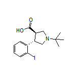 (3R,4S)-1-(tert-Butyl)-4-(2-iodophenyl)pyrrolidine-3-carboxylic Acid