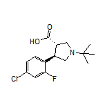 (3S,4R)-1-(tert-Butyl)-4-(4-chloro-2-fluorophenyl)pyrrolidine-3-carboxylic Acid