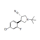 (3S,4R)-1-(tert-Butyl)-4-(4-chloro-2-fluorophenyl)pyrrolidine-3-carbonitrile