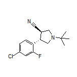 (3R,4S)-1-(tert-Butyl)-4-(4-chloro-2-fluorophenyl)pyrrolidine-3-carbonitrile