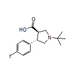 (3R,4S)-1-(tert-Butyl)-4-(4-iodophenyl)pyrrolidine-3-carboxylic Acid