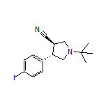 (3R,4S)-1-(tert-Butyl)-4-(4-iodophenyl)pyrrolidine-3-carbonitrile