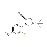 (3R,4S)-1-(tert-Butyl)-4-(2-fluoro-4-methoxyphenyl)pyrrolidine-3-carbonitrile