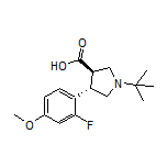 (3R,4S)-1-(tert-Butyl)-4-(2-fluoro-4-methoxyphenyl)pyrrolidine-3-carboxylic Acid