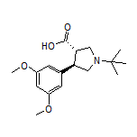 (3S,4R)-1-(tert-Butyl)-4-(3,5-dimethoxyphenyl)pyrrolidine-3-carboxylic Acid