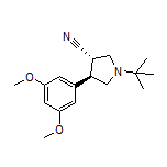 (3S,4R)-1-(tert-Butyl)-4-(3,5-dimethoxyphenyl)pyrrolidine-3-carbonitrile