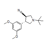 (3R,4S)-1-(tert-Butyl)-4-(3,5-dimethoxyphenyl)pyrrolidine-3-carbonitrile