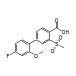 4’-Fluoro-2’-methoxy-3-(methylsulfonyl)-[1,1’-biphenyl]-4-carboxylic Acid