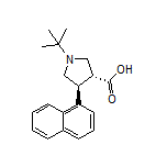 (3R,4S)-1-(tert-Butyl)-4-(1-naphthyl)pyrrolidine-3-carboxylic Acid