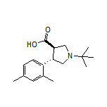 (3R,4S)-1-(tert-Butyl)-4-(2,4-dimethylphenyl)pyrrolidine-3-carboxylic Acid