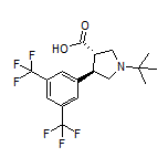 (3S,4R)-4-[3,5-Bis(trifluoromethyl)phenyl]-1-(tert-butyl)pyrrolidine-3-carboxylic Acid