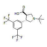 (3R,4S)-4-[3,5-Bis(trifluoromethyl)phenyl]-1-(tert-butyl)pyrrolidine-3-carboxylic Acid