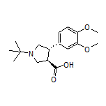 (3R,4S)-1-(tert-Butyl)-4-(3,4-dimethoxyphenyl)pyrrolidine-3-carboxylic Acid