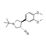 (3S,4R)-1-(tert-Butyl)-4-(3,4-dimethoxyphenyl)pyrrolidine-3-carbonitrile