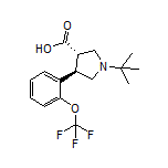 (3S,4R)-1-(tert-Butyl)-4-[2-(trifluoromethoxy)phenyl]pyrrolidine-3-carboxylic Acid