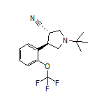 (3S,4R)-1-(tert-Butyl)-4-[2-(trifluoromethoxy)phenyl]pyrrolidine-3-carbonitrile