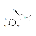 (3R,4S)-1-(tert-Butyl)-4-(2,4-dichloro-5-fluorophenyl)pyrrolidine-3-carbonitrile