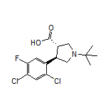 (3S,4R)-1-(tert-Butyl)-4-(2,4-dichloro-5-fluorophenyl)pyrrolidine-3-carboxylic Acid