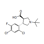 (3R,4S)-1-(tert-Butyl)-4-(2,4-dichloro-5-fluorophenyl)pyrrolidine-3-carboxylic Acid