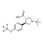 (3S,4R)-1-(tert-Butyl)-4-[4-(trifluoromethoxy)phenyl]pyrrolidine-3-carboxylic Acid