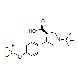 (3R,4S)-1-(tert-Butyl)-4-[4-(trifluoromethoxy)phenyl]pyrrolidine-3-carboxylic Acid