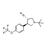 (3S,4R)-1-(tert-Butyl)-4-[4-(trifluoromethoxy)phenyl]pyrrolidine-3-carbonitrile